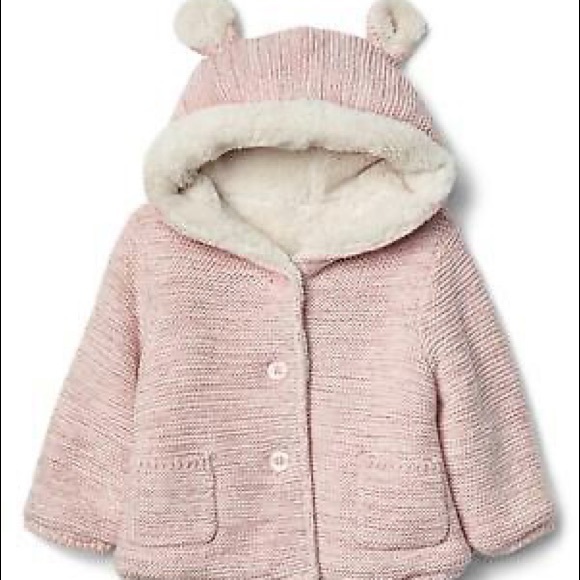 GAP Baby Pink Brannan Bear Sherpa-Lined Sweater - Picture 5 of 11